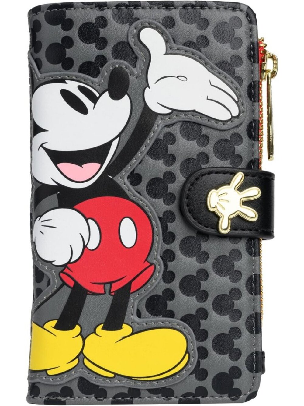Mickey Mouse Wallet for Women - Cute Snap Flap Clutch, Perfect for Disney Fans